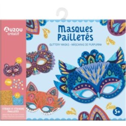 Glittery Masks - Gemstones and Glittery Stickers