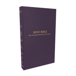 KJV Holy Bible: Pocket New Testament with Psalms and Proverbs, Purple Softcover, Red Letter, Comfort Print: King James Version