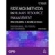 Research Methods in Human Resource Management: Investigating a Business Issue