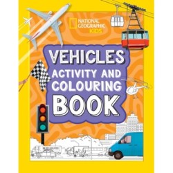 Vehicles Activity and Colouring Book