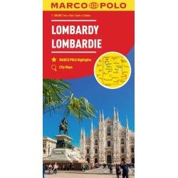 Lombardy Marco Polo Map (North Italian Lakes)