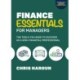 Finance Essentials for Managers: The Tools You Need to Succeed as a Nonfinancial Professional