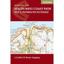 South West Coast Path Map Booklet - Vol 1: Minehead to St Ives: 1:25,000 OS Route Mapping
