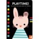 Playtime!: A high-contrast fold-out tummy time book with finger wiggle holes for babies