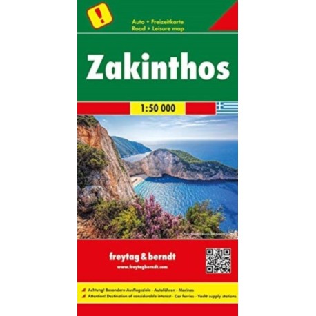 Zakynthos Road Map 1:50 000