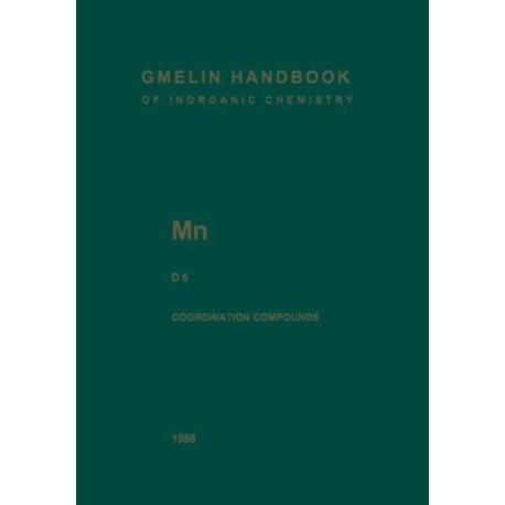 Mn Manganese: Coordination Compounds 6