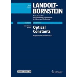 Optical Constants: Supplement to Volume III/47