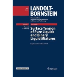 Surface Tension of Pure Liquids and Binary Liquid Mixtures: Supplement to Volume IV/24