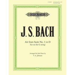 Air on the G String from Orchestral Suite No. 3 in D BWV 1068: For Piano or Organ (2 staves only)