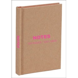 Kraft and Pink Mini Notebook: Dot Grid Paper
