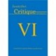 Årsskriftet Critique VI