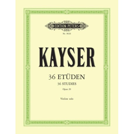 36 Etuden op. 20 fur Violine