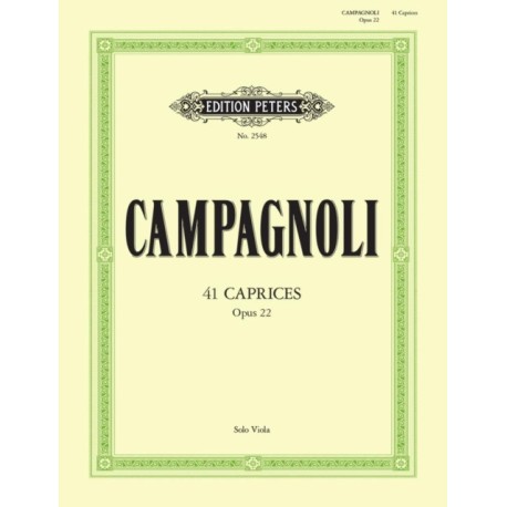 41 Caprices Op.22 for Solo Viola