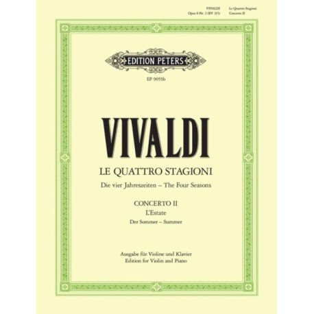 Violin Concerto in G minor Op. 8 No. 2 Summer (Edition for Violin and Piano)