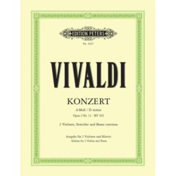 Concerto in D minor Op. 3 No. 11 (RV 565) (Edition for 2 Violins and Piano)