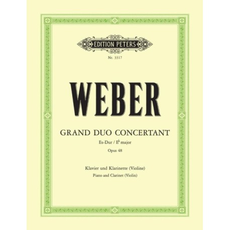 Grand Duo concertant in E flat Op. 48 for Clarinet (Violin) and Piano