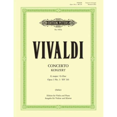 Violin Concerto in G Op. 3 No. 3 (RV 310)