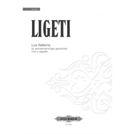 Lux Aeterna for 16-part Mixed Choir (Vocal Score)