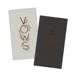 Our Wedding Vows: A Set of Heirloom-Quality Vow Books with Foil Accents and Hand Drawn Illustrations