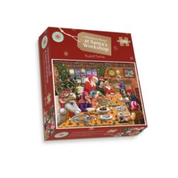 Christmas Dinner at Santa's Workshop 1000 Piece Puzzle