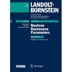 Neutron Resonance Parameters: Subvolume A. Supplement to I/24