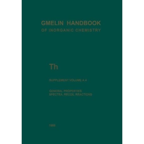 Th Thorium: General Properties. Spectra. Recoil Reactions