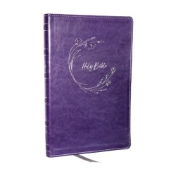 NKJV Holy Bible, Ultra Thinline, Purple Leathersoft, Red Letter, Comfort Print