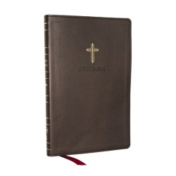 NKJV Holy Bible, Ultra Thinline, Black Leathersoft, Red Letter, Comfort Print