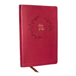 NKJV Holy Bible, Value Ultra Thinline, Pink Leathersoft, Red Letter, Comfort Print