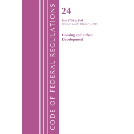 Code of Federal Regulations, Title 24 Housing and Urban Development 1700 - END, 2022