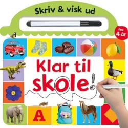 Skriv og visk ud - Klar til skole: papbog med ikke-permanent pen