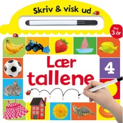 Skriv og visk ud - Lær tallene: papbog med ikke-permanent pen