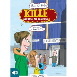 Kille med mor til lagersalg