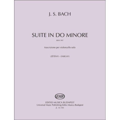 Suite in do minore trascrizione per violoncello solo