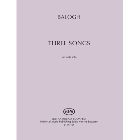 Three Songs for Solo Viola