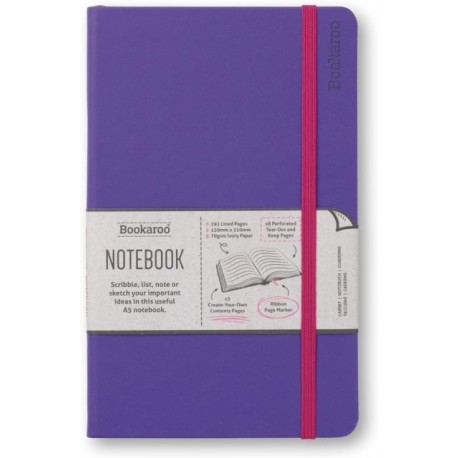 Bookaroo Notebook (A5) Journal - Purple