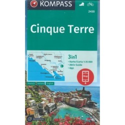Cinque Terre, KOMPASS Wanderkarte 2450