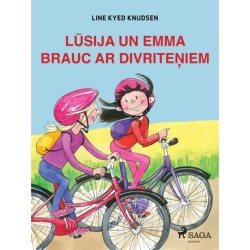 Lūsija un Emma brauc ar divriteņiem