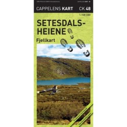 Setesdalsheiene : fjellkart