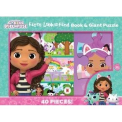 DreamWorks Gabby's Dollhouse: First Look and Find Book & Giant Puzzle