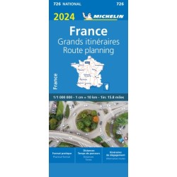 France Route Planning 2024 - Michelin National Map 726: Map