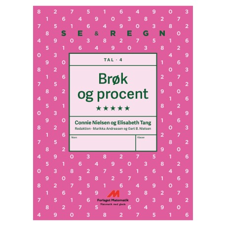 TAL 4  - sælges i sæt af 5 stk.: Brøk og procent