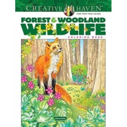 Creative Haven Forest & Woodland Wildlife Coloring Book