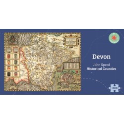 Devon Historical 1610 Map 1000 Piece Puzzle