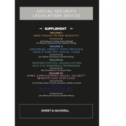 Social Security Legislation 2021/22: Supplement
