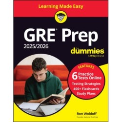 GRE Prep 2025/2026 For Dummies: Book + 6 Practice Tests + 400 Flashcards Online