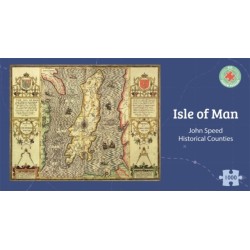Isle of Man Historical 1610 Map 1000 Piece Puzzle