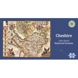 Cheshire Historical 1610 Map 1000 Piece Puzzle
