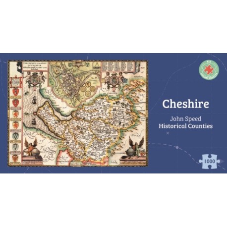 Cheshire Historical 1610 Map 1000 Piece Puzzle