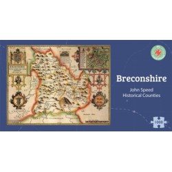 Breconshire Historical 1610 Map 1000 Piece Puzzle